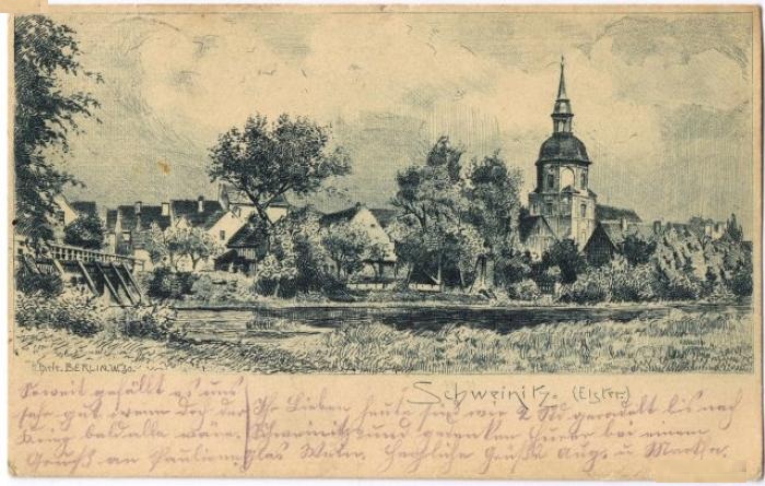 Ansichtskarte vom historischem Schweinitz Ansichtskarte vom historischem Schweinitz
